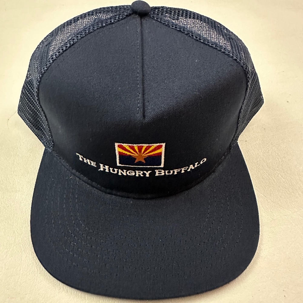 New The Hungry Buffalo Blue Snapback Hat Ohe Size